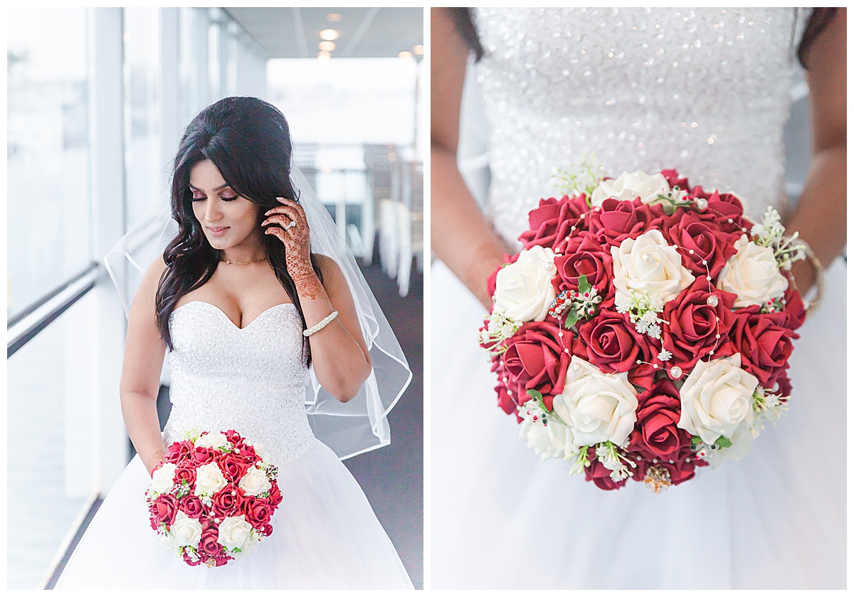 Bride, florals