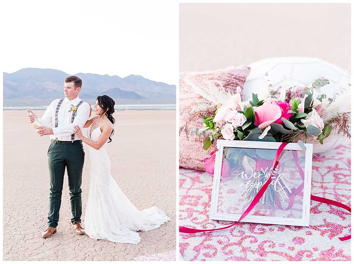 Elope at the dry lake bed