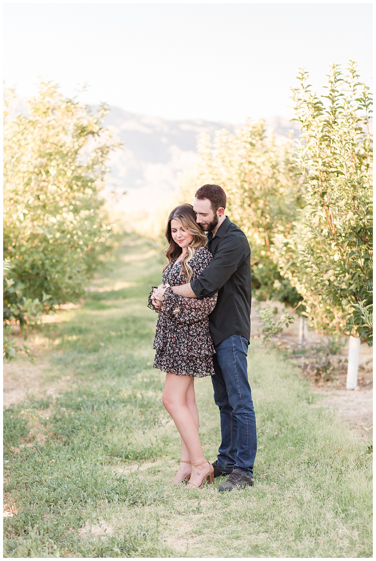 Gilcrease Orchard couple hugging