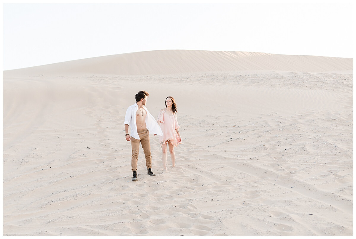 Nellis Sand Dunes Engagement Photos
