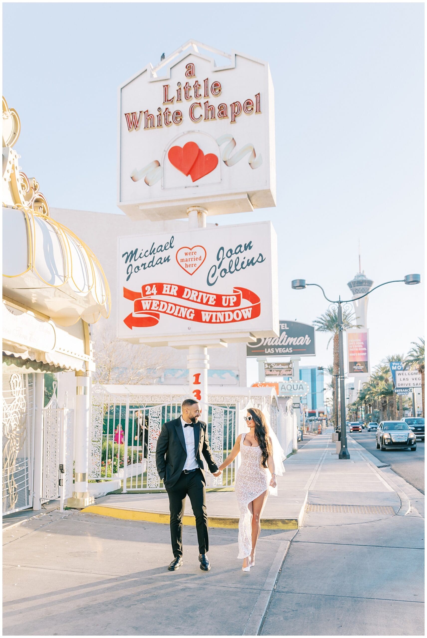 elopement at the Little White Wedding Chapel